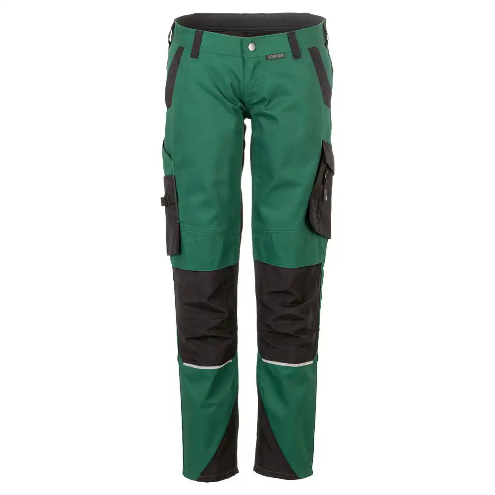 Damen Stretch-Bundhose "NORIT" in grün/schwarz, 34 - Bild 1