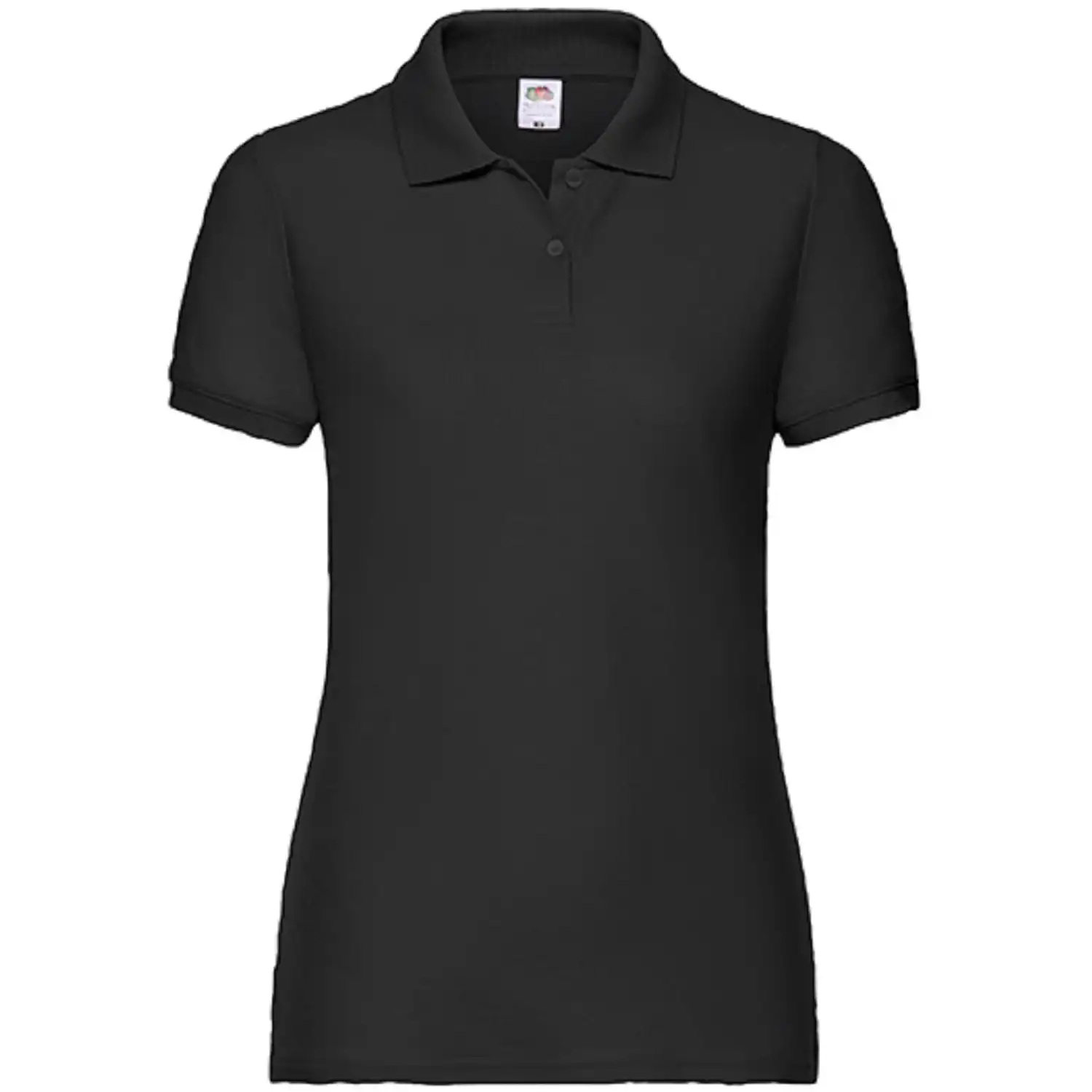 Damen Polo-Shirt "F517" in black, L - Bild 1
