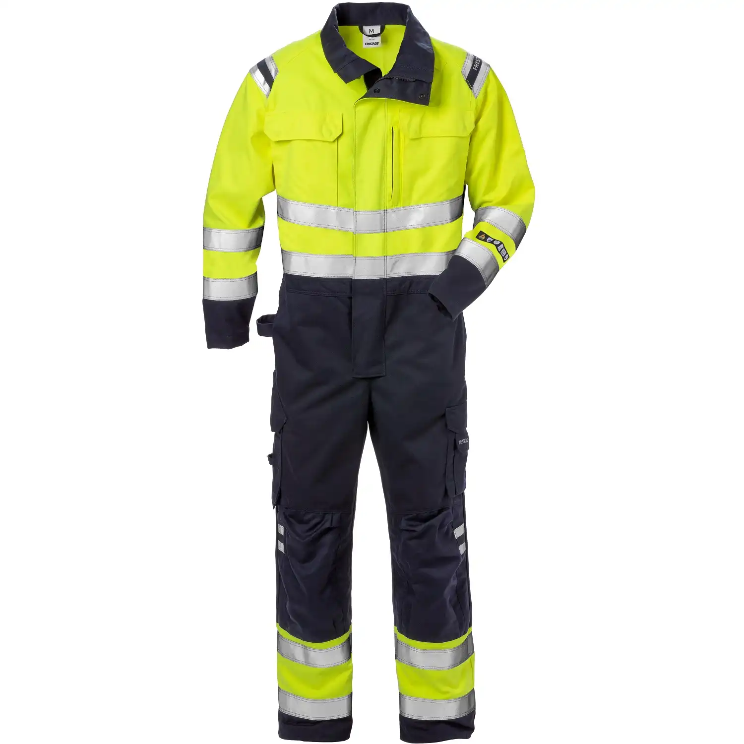 Multinorm Overall "8175 ATHS" Flame gelb/marine in 3XL - Thumbnail 1