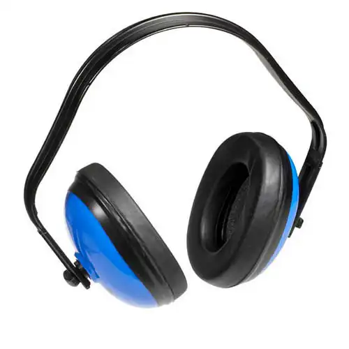 Basic-Kapselgehörschutz "WAVE" 24dB blau/schwarz - Thumbnail 1