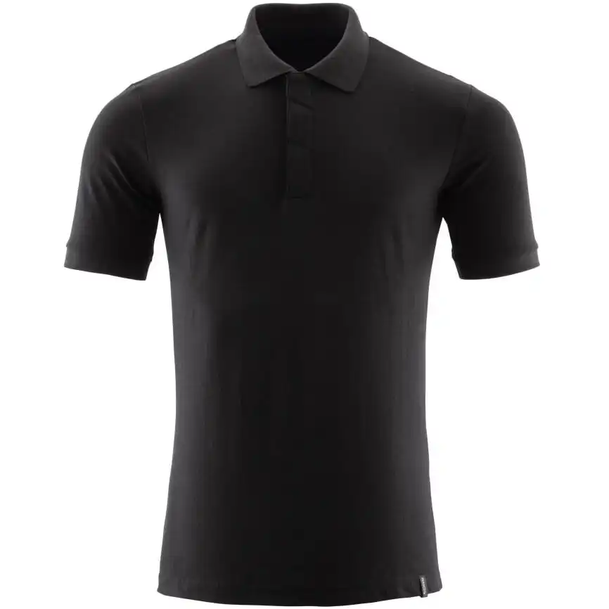 Polo-Shirt "20183" Crossover in vollschwarz, S - Bild 1