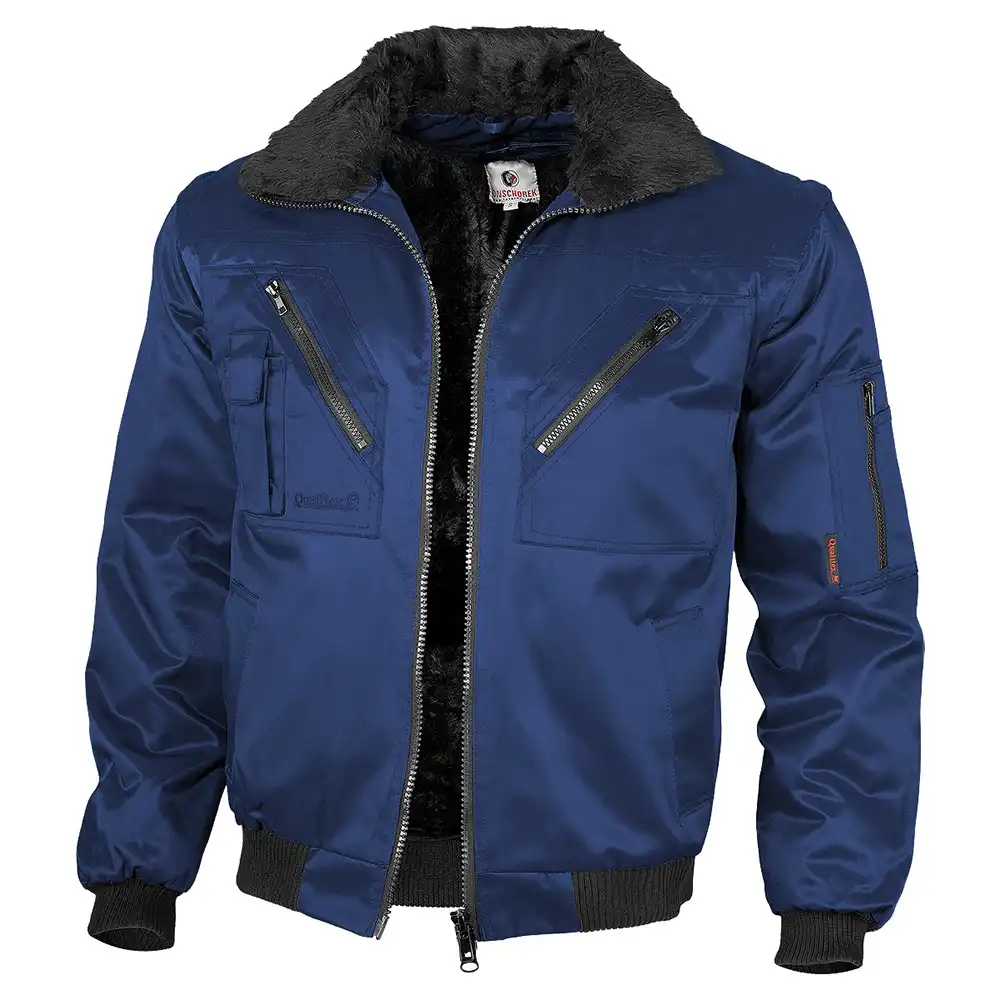 Pilotenjacke 4in1 einfarbig in marine, L - Bild 1