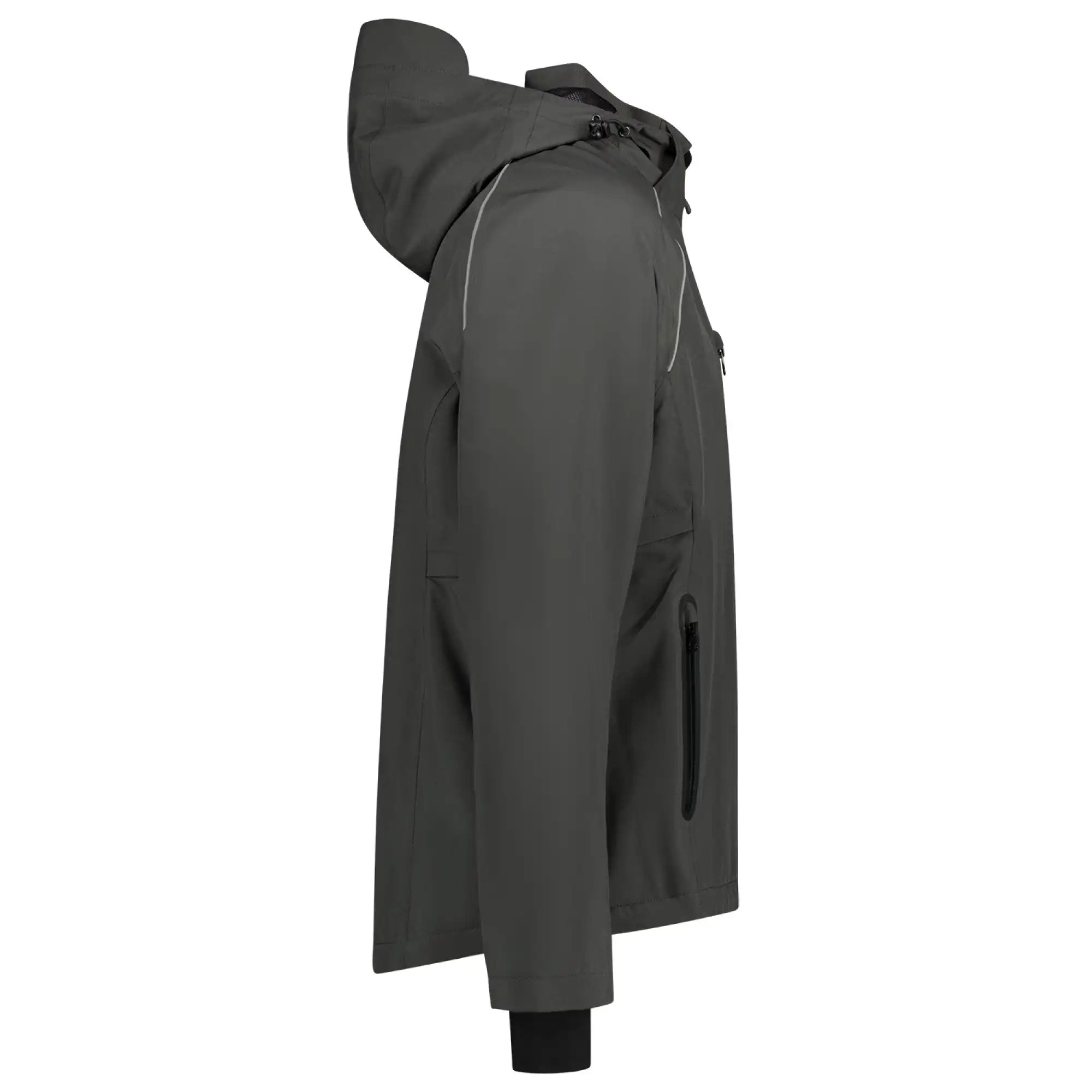 Hardshell Regenjacke "402018" Workwear in dark grey, XL - Thumbnail 4