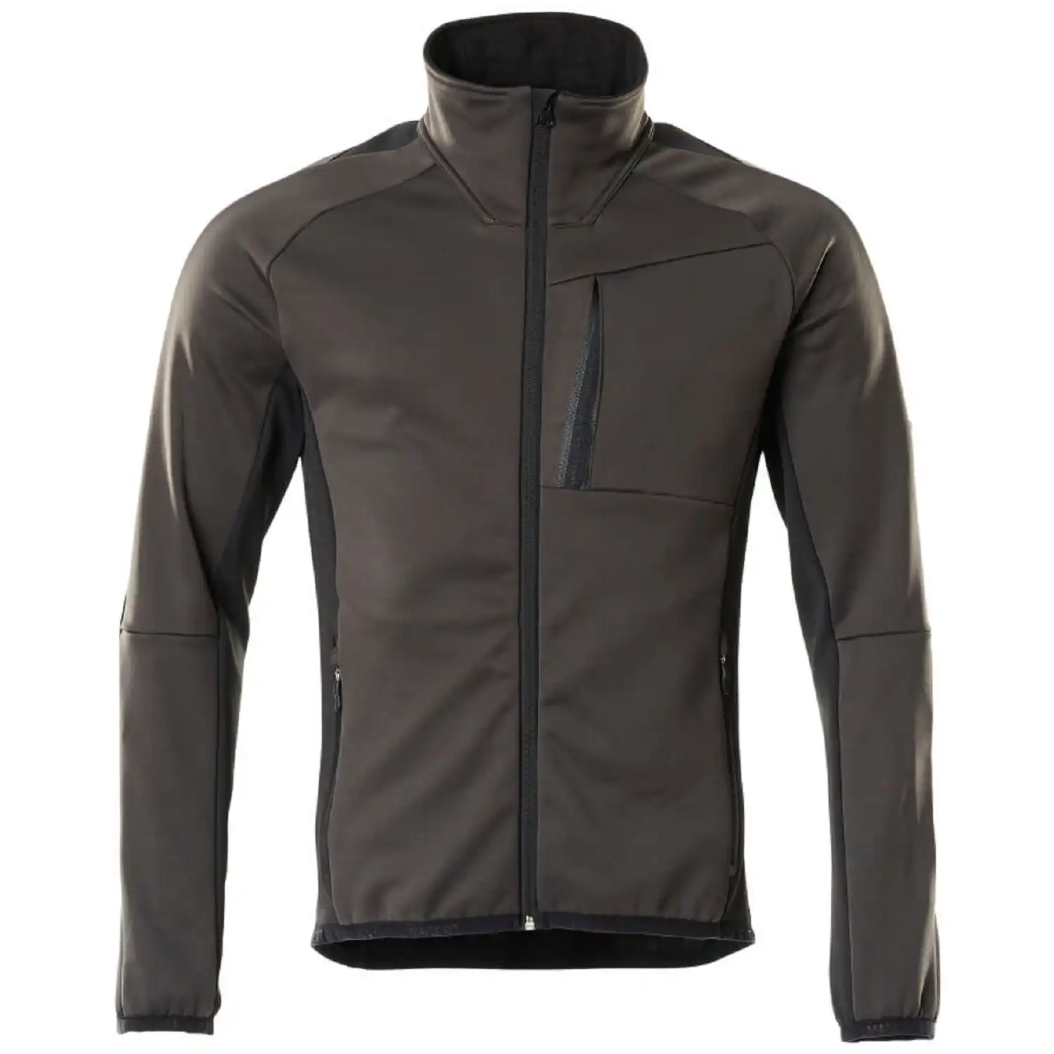 Fleecejacke "UNIQUE" in dunkelanthrazit/schwarz, S - Bild 1