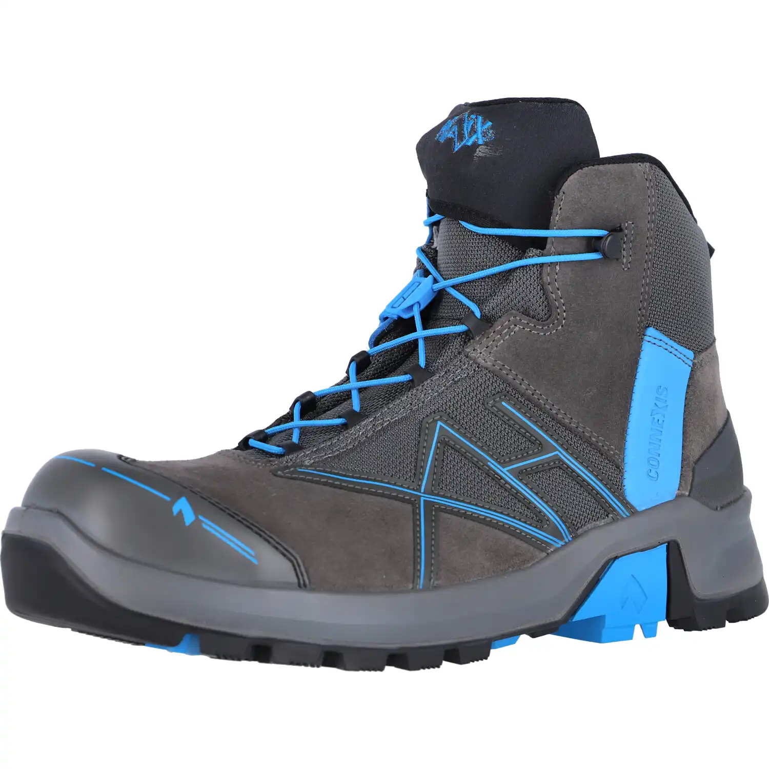 Sicherheitshochschuhe S3 "SAFETY+ GTX MID" grey-blue CONNEXIS in UK 9 - Thumbnail 1