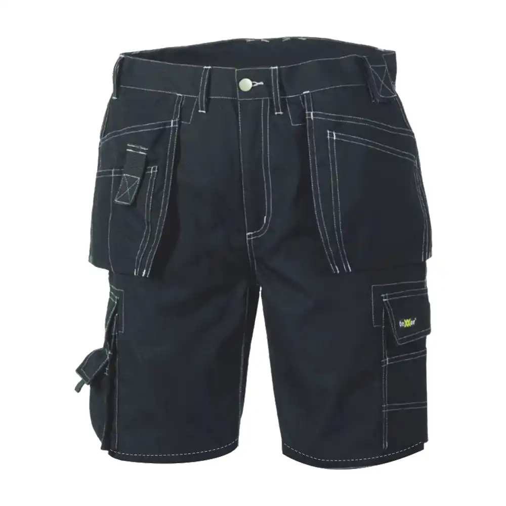 Shorts "BERMUDA" Canvas in schwarz, 42 - Thumbnail 1