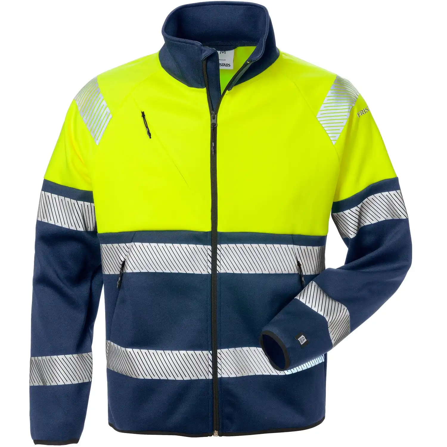 Warnschutz Sweatjacke "4517 SSL" Stiby in gelb/marine, L - Thumbnail 1