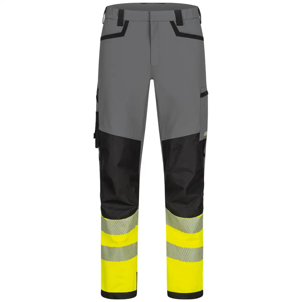 Warnschutz Stretch Bundhose Kl. 1  in grau/schwarz/gelb, 24 - Thumbnail 1