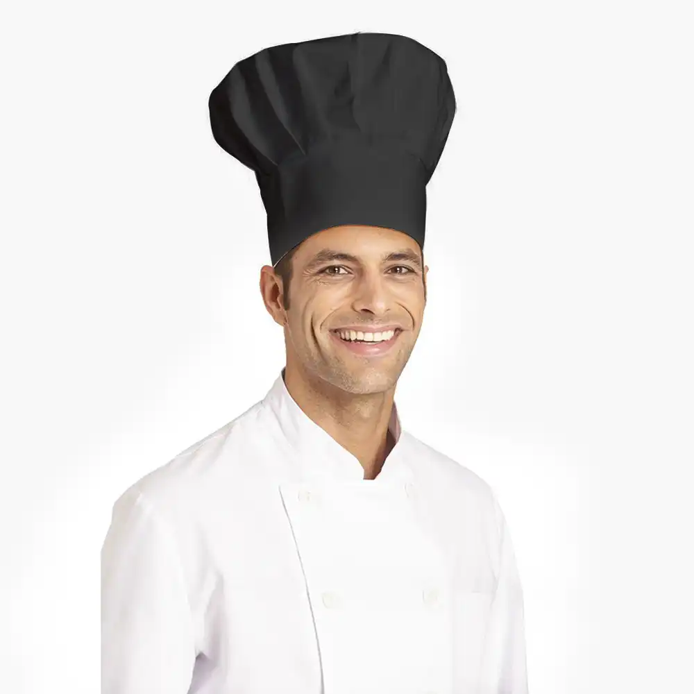 Kochhut mit Klett "02/540" in schwarz - Thumbnail 1