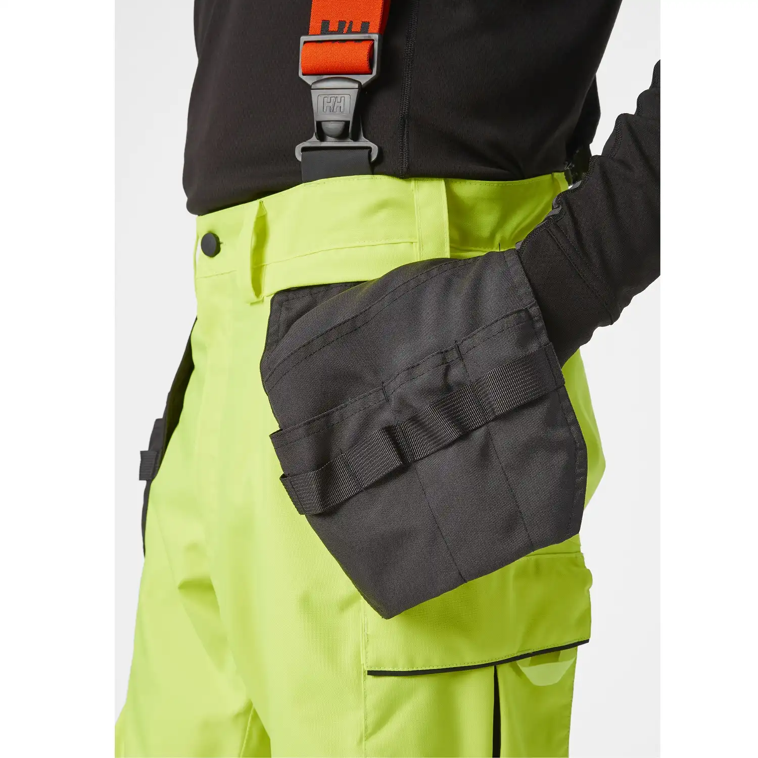 Warnschutz Regen-Handwerkerhose "ALNA 2.0" in gelb/schwarz, C44 - Thumbnail 4