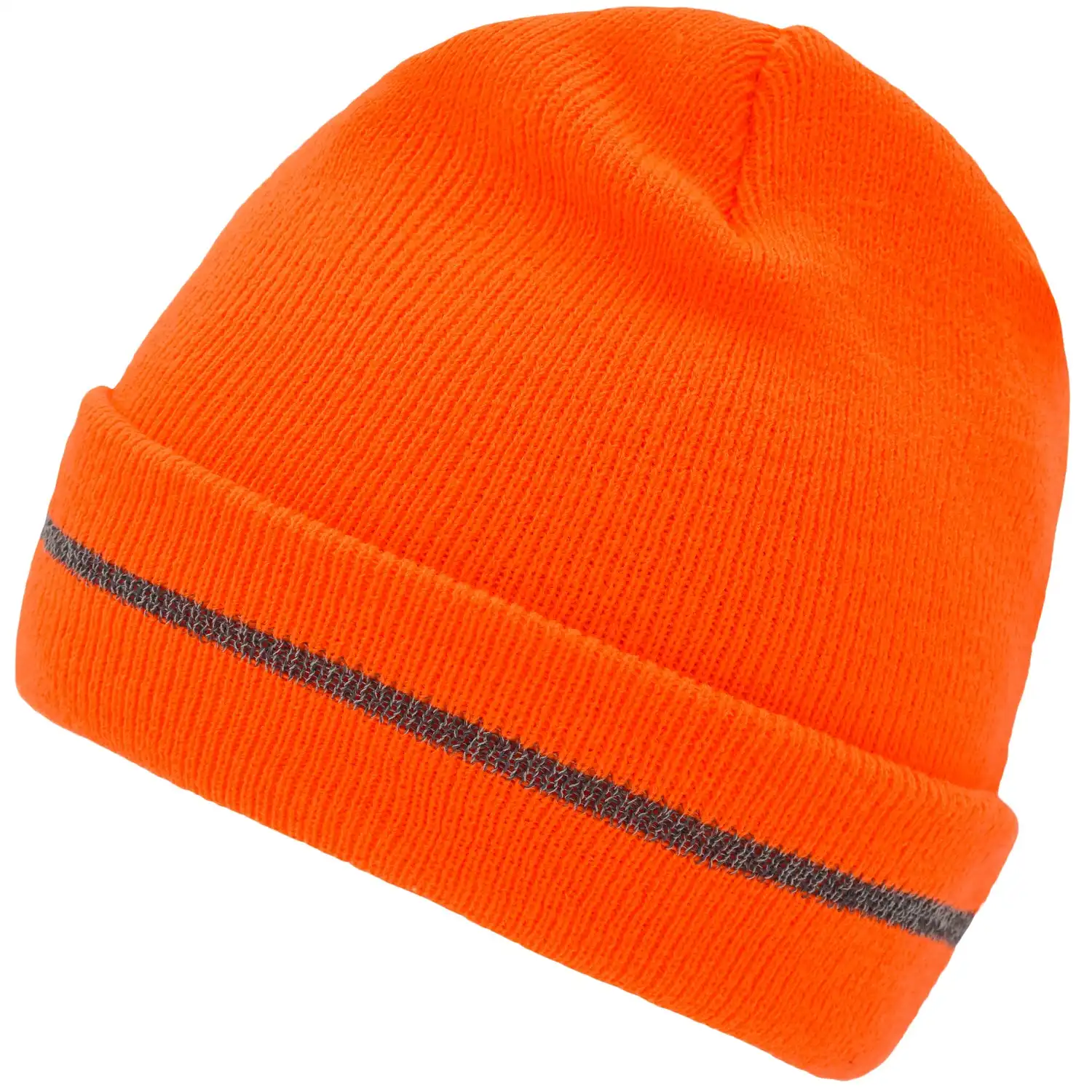 Reflective Beanie "MB7141" in bright-orange/silver - Bild 1