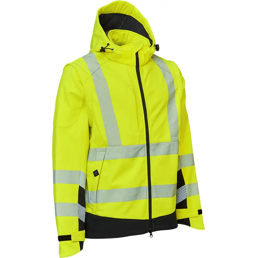 Warnschutz Softshelljacke 2-in-1 "117300R" Visible Xtreme in gelb/schwarz, XL - Thumbnail 1