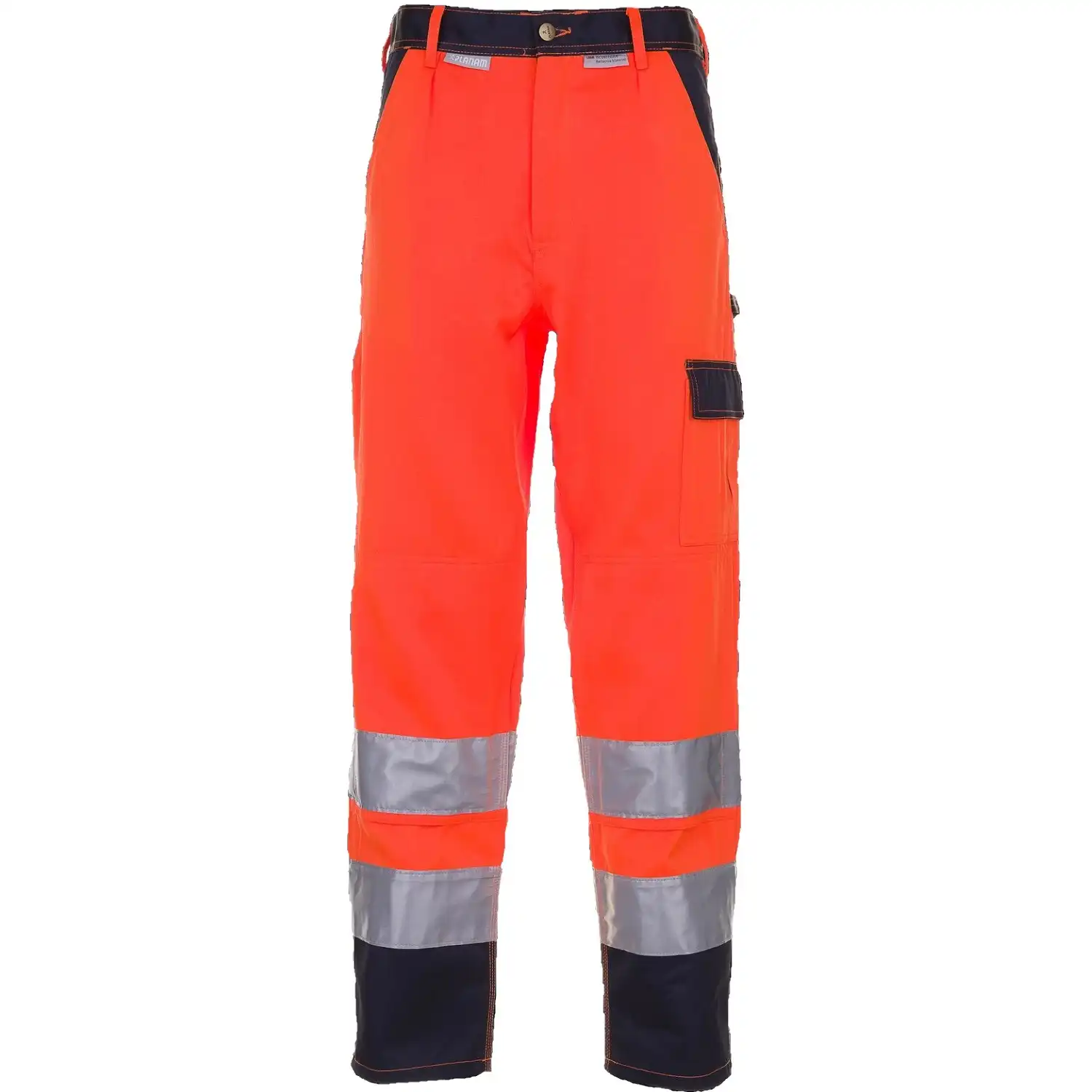 Warnschutz Bundhose "KONTRAST" in orange/marine, 42 - Thumbnail 1