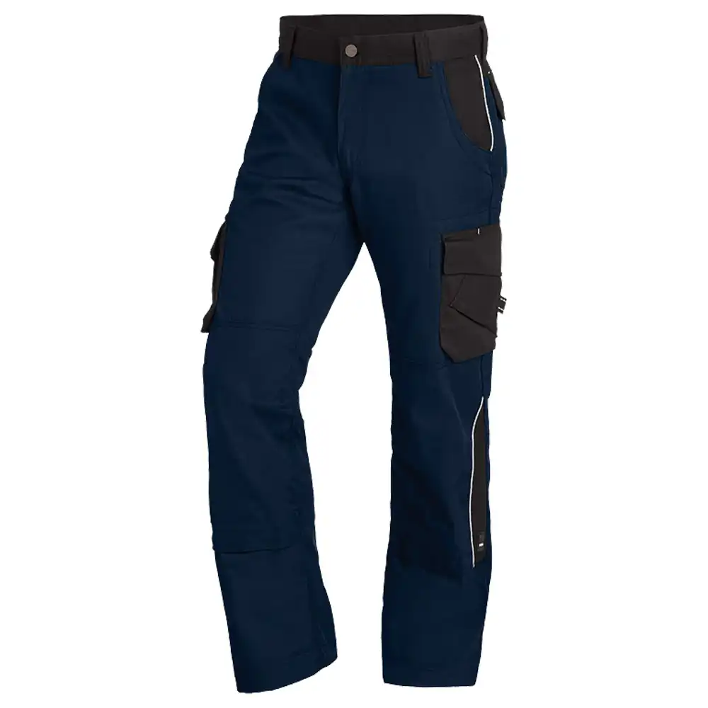 Premium Bundhose BRUNO "Twill 300" in marine/schwarz, 50 - Thumbnail 1