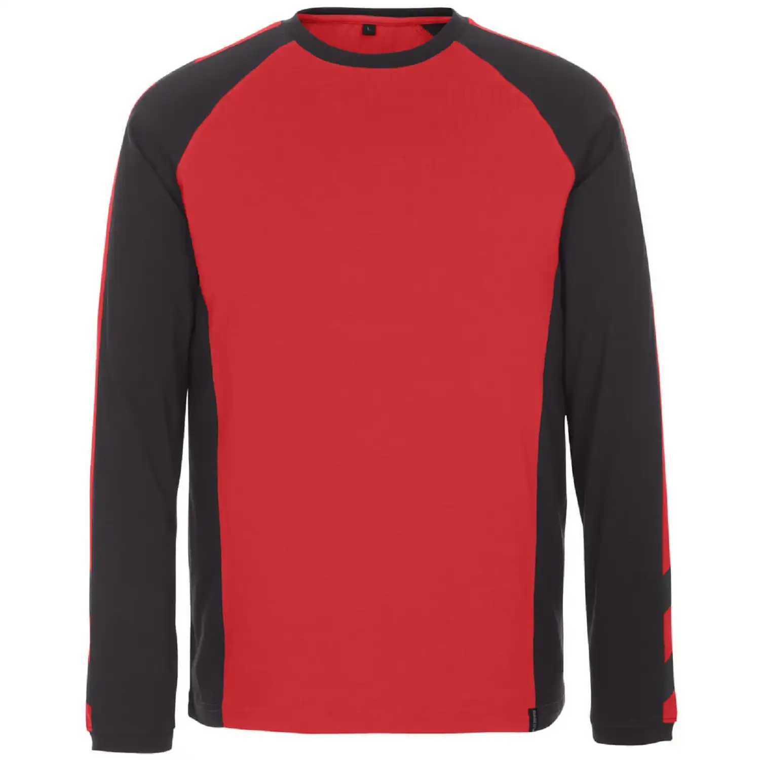 Langarmshirt "BIELEFELD" Unique in rot/schwarz, XXL - Thumbnail 1