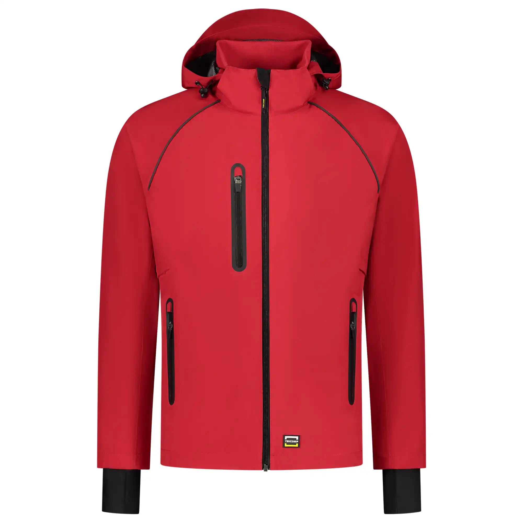 Hardshell Regenjacke "402018" Workwear in red, L - Thumbnail 1