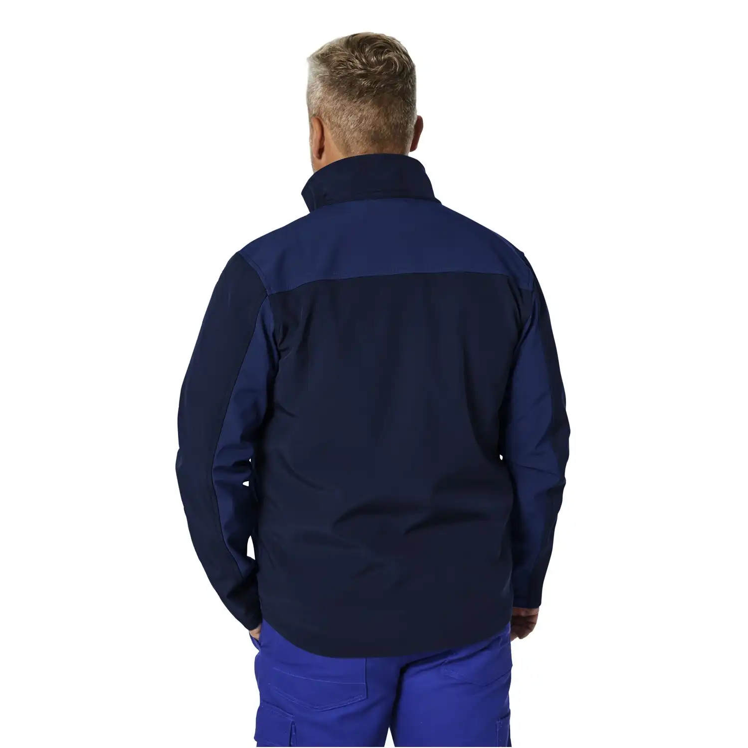 Softshelljacke "BASIC" in hydronblau/kornblau, L - Thumbnail 2