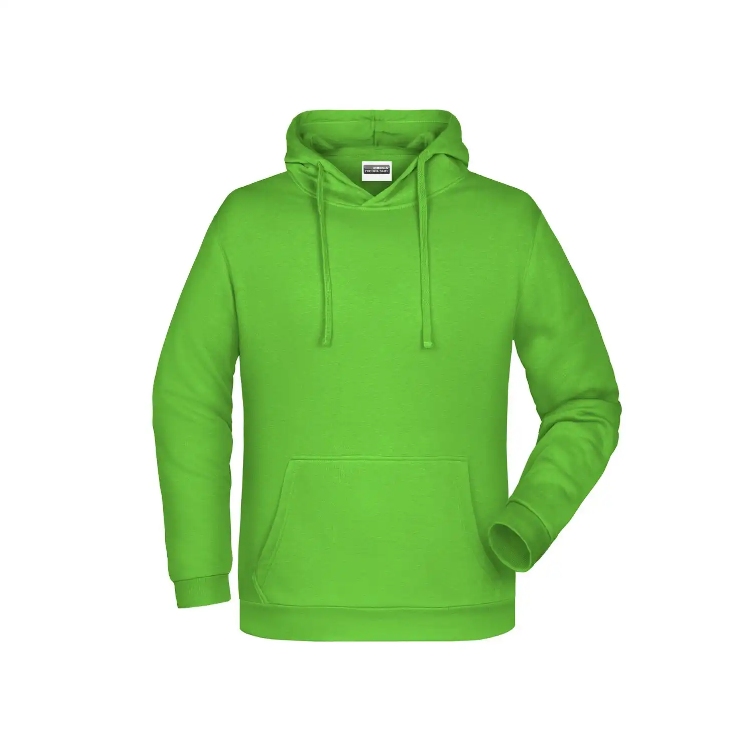 Herren Basic Hoody Men "JN796" in lime-green, XXL - Thumbnail 1