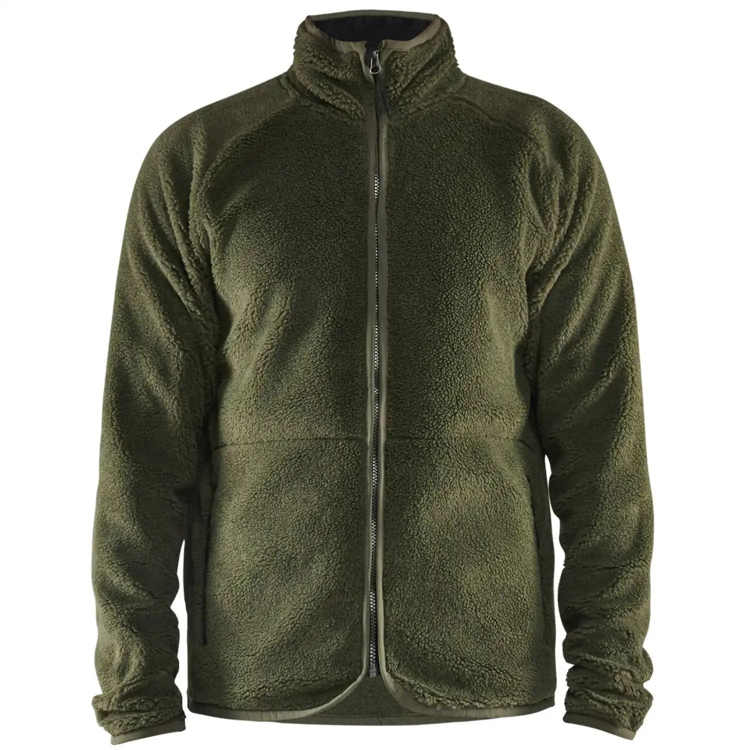 Faserpelzjacke "4729" in herbstgrün, M - Thumbnail 1