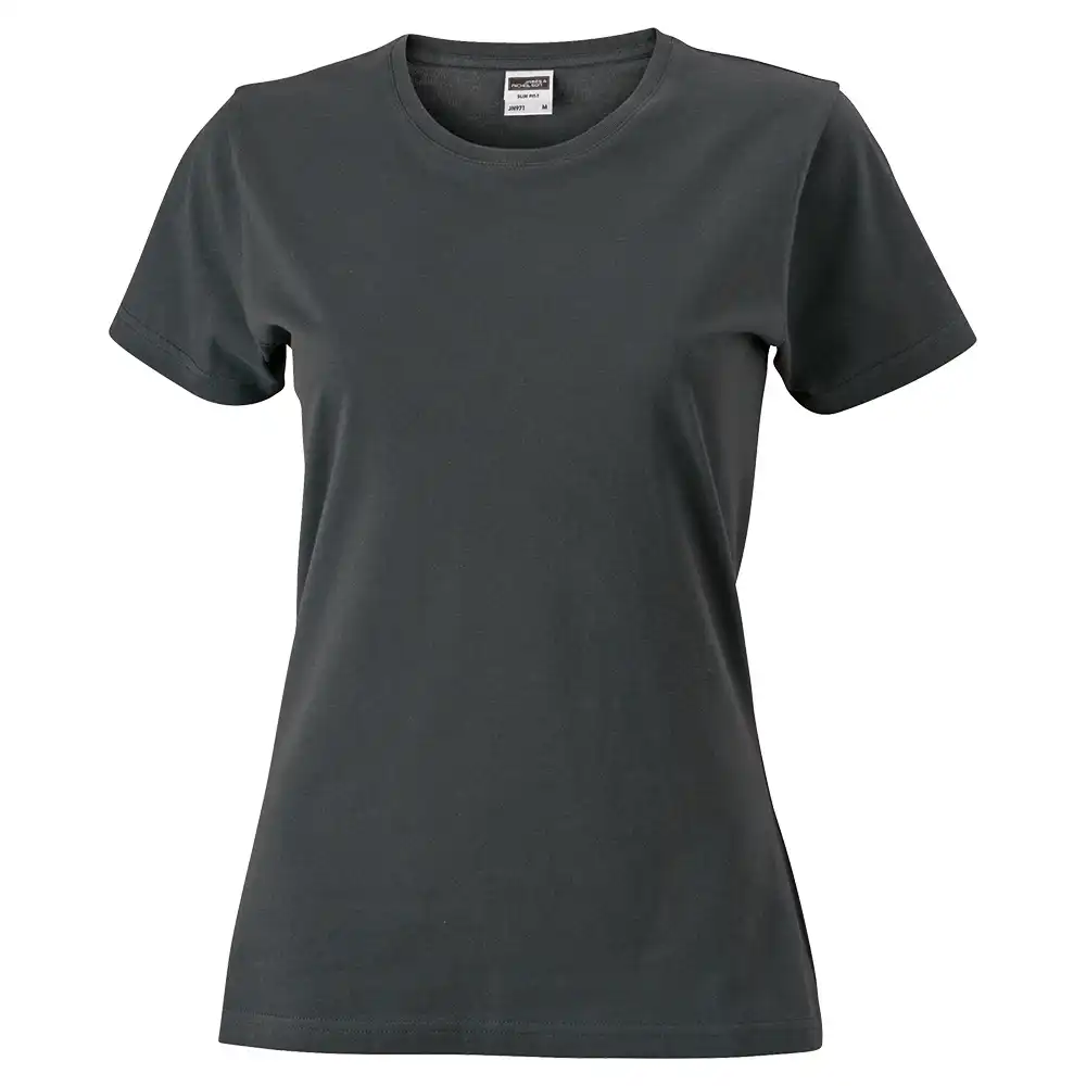 Damen T-Shirt "Slim Fit" JN971 in graphite, L - Thumbnail 1