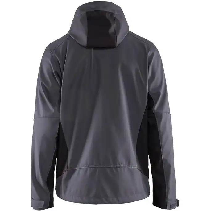 Softshelljacke "4753" in mittelgrau/schwarz, M - Thumbnail 2
