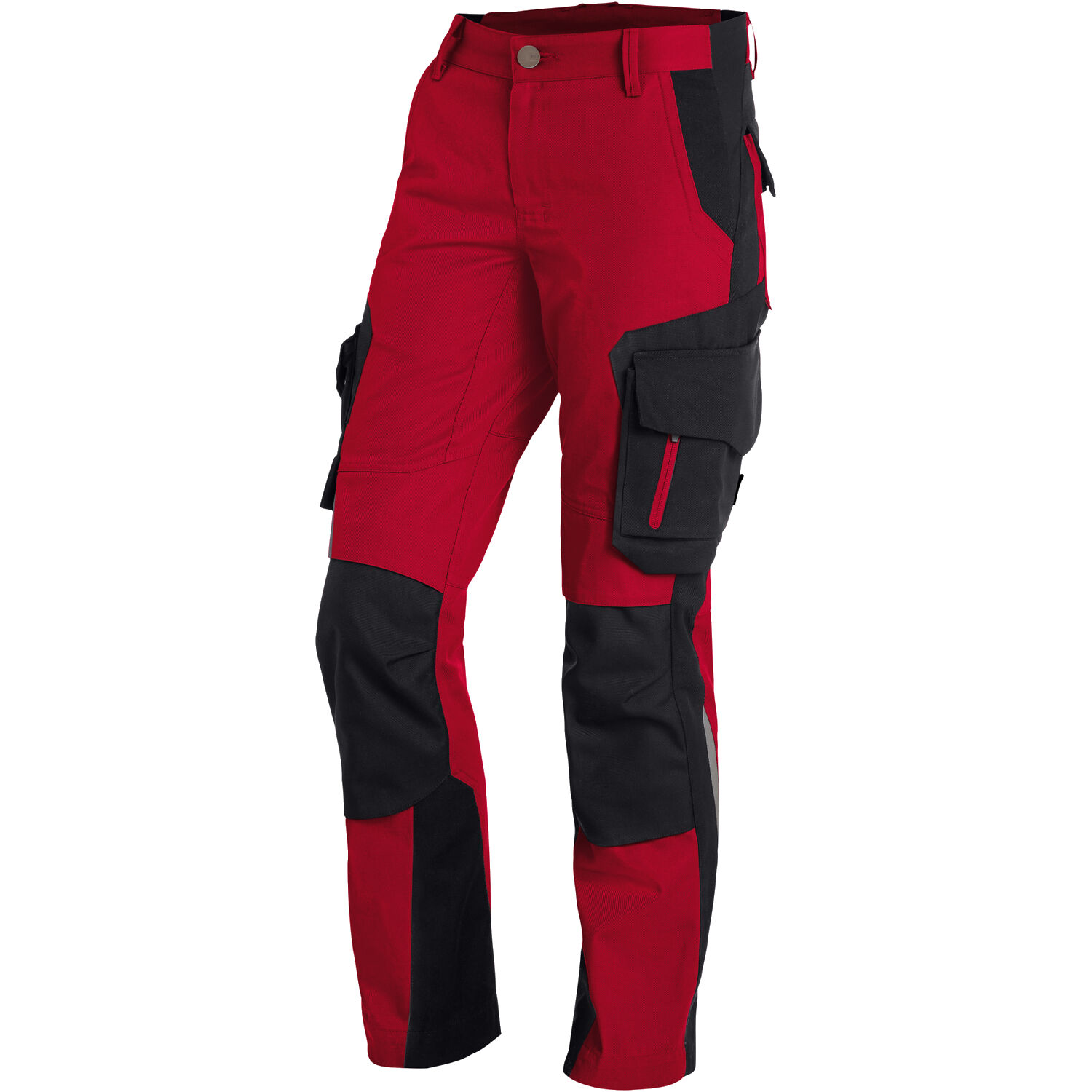 Damen Arbeitshose "ANNETTE" in rot/schwarz, 44 - Thumbnail 1