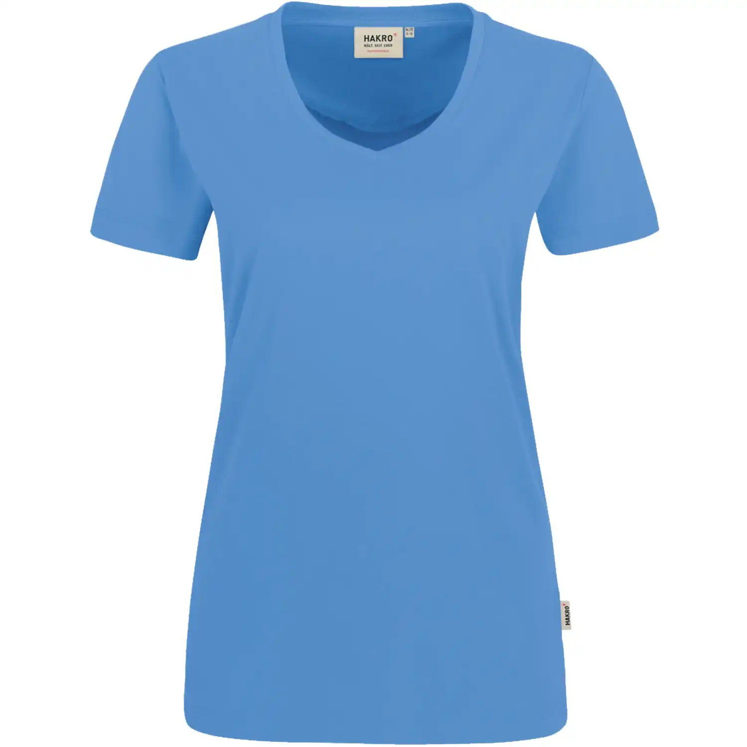 Damen V-Shirt "PERFORMANCE" 181 in malibu-blue, L - Thumbnail 1
