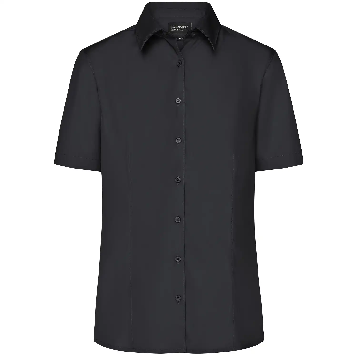Damen Business-Bluse kurzarm "JN643" in black, XXL - Bild 1