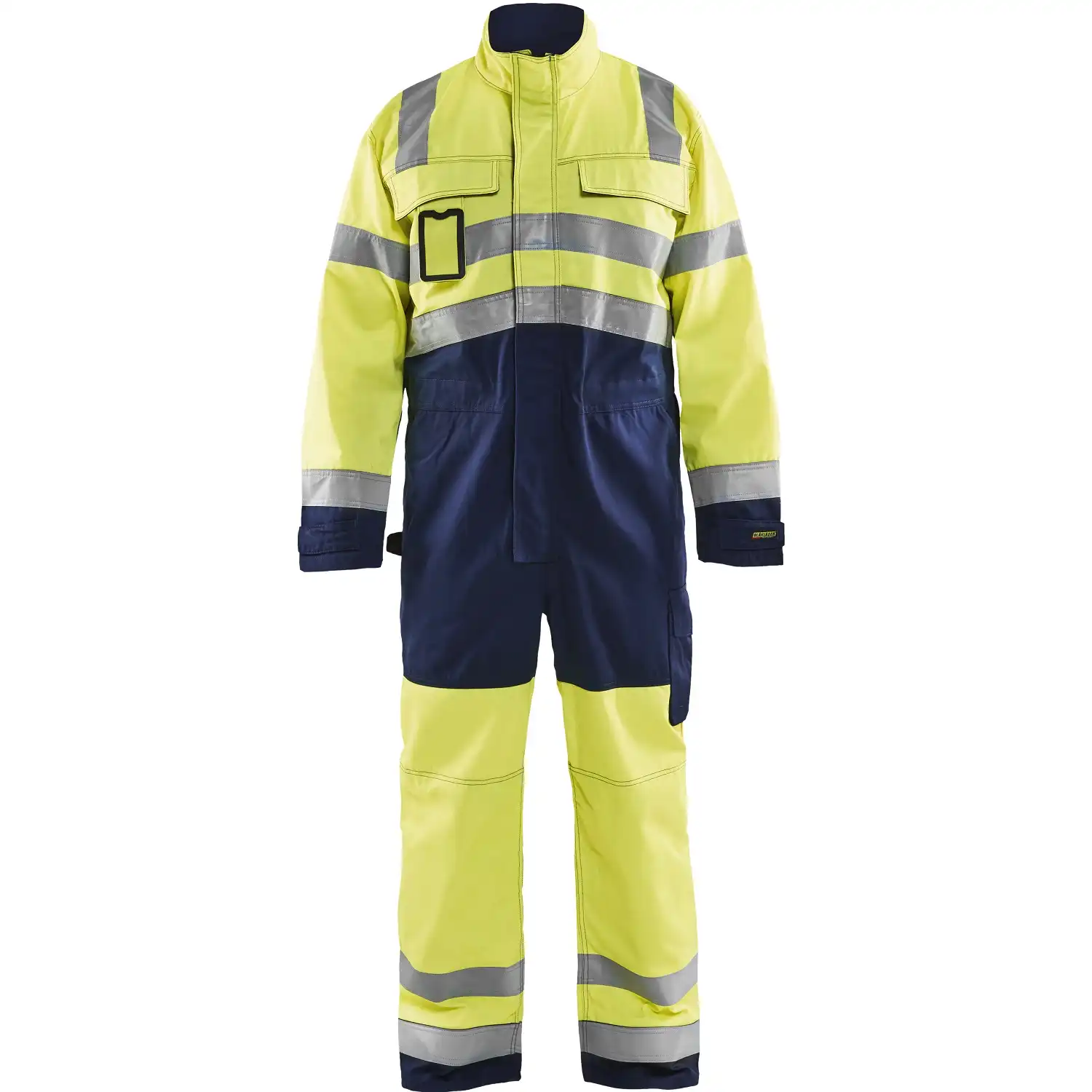 Warnschutz Overall "6373" in gelb/marine, C50 - Thumbnail 1