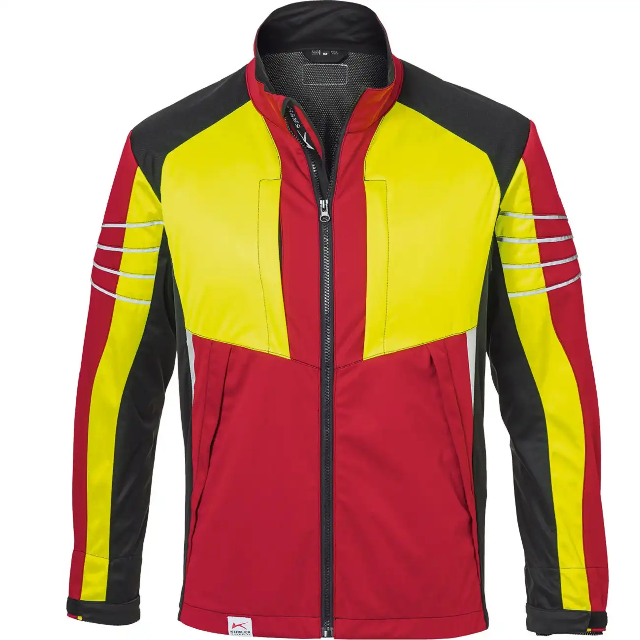 Forstschutz Ultrashell-Jacke Pro "FOREST" rot/gelb in L - Thumbnail 1