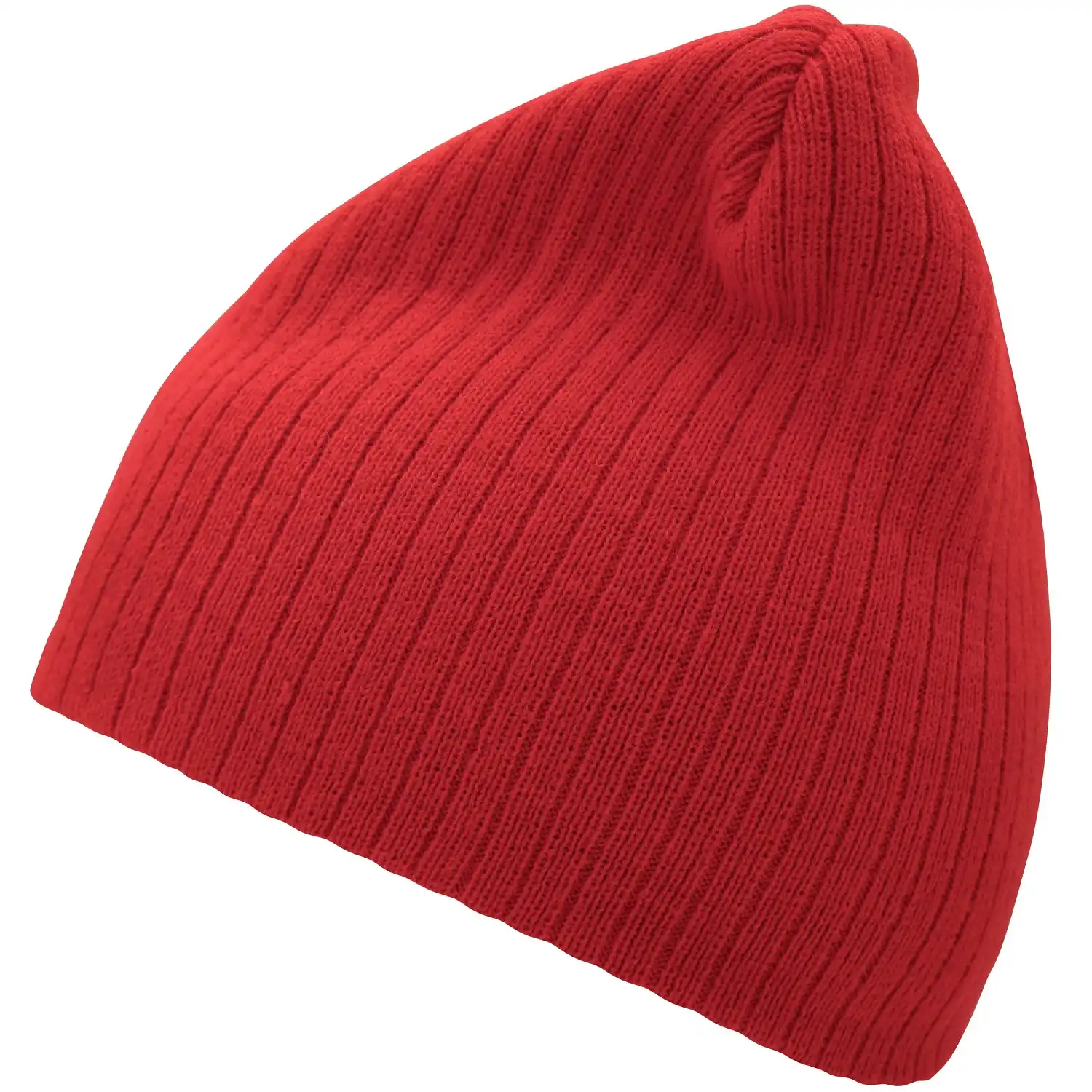 Rib Beanie "MB7923" in red - Bild 1