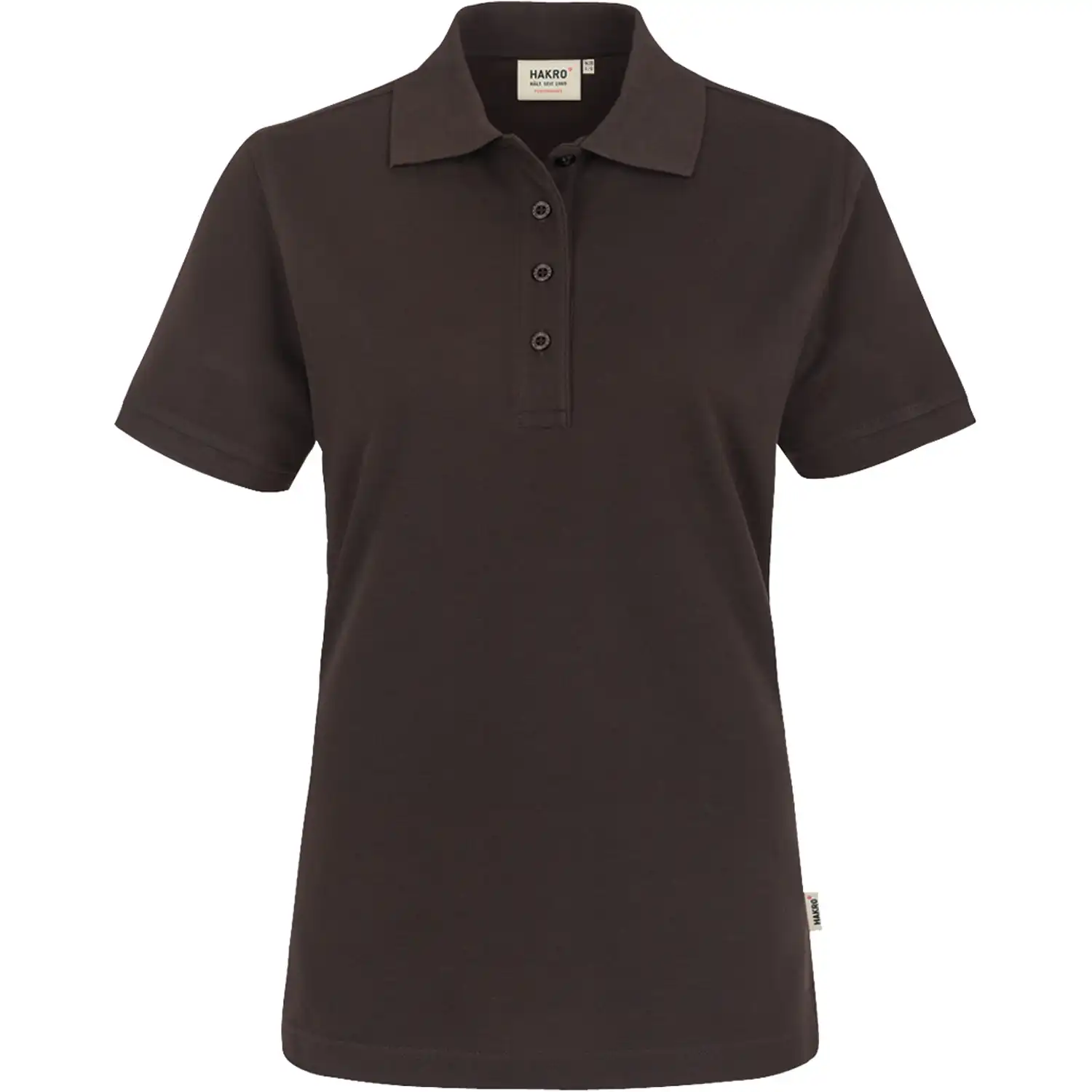 Damen Polo-Shirt "PERFORMANCE" 216 in chocolate, L - Thumbnail 1