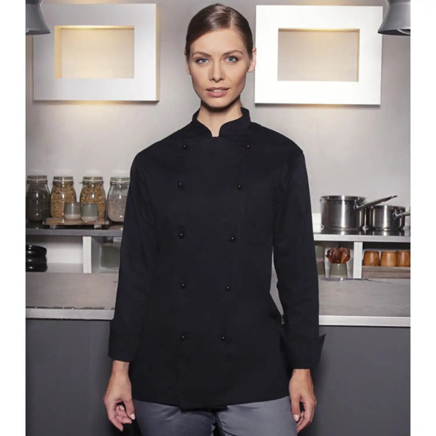 Kochjacke Basic "BJM 1" in XXL - Thumbnail 6