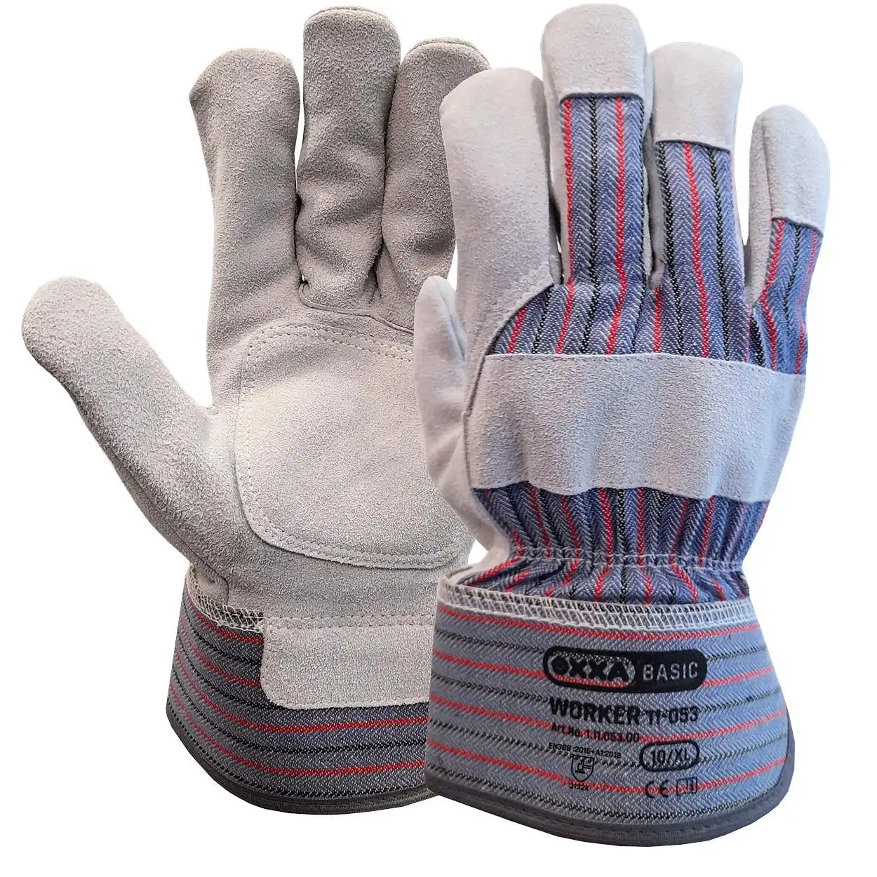 Rindspaltleder Handschuhe Worker 11-053 Größe 10 - Bild 1