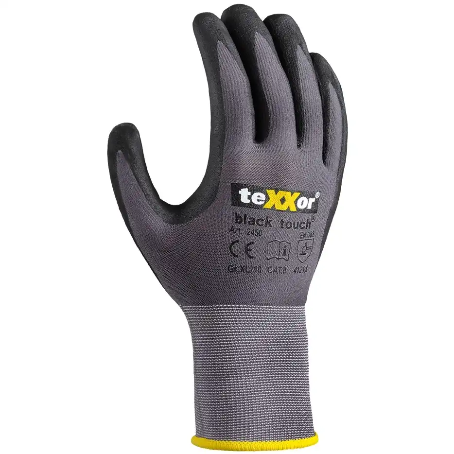 Nylon-Montagehandschuhe "BLACK-TOUCH"  in 10 (XL) - Bild 1