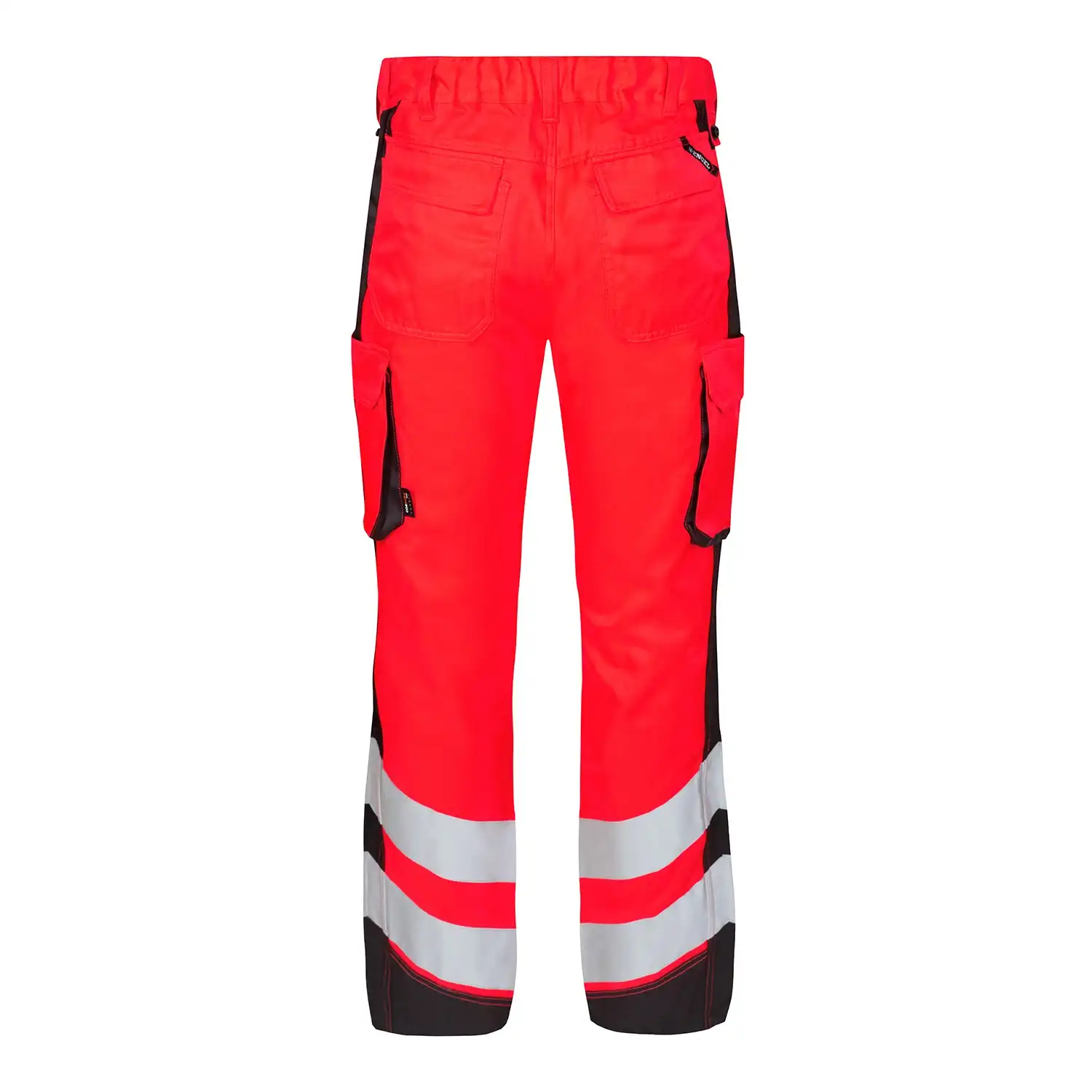 Warnschutz Bundhose "2545-319" Safety leicht Kl. 2 in rot/schwarz, 50 - Thumbnail 2