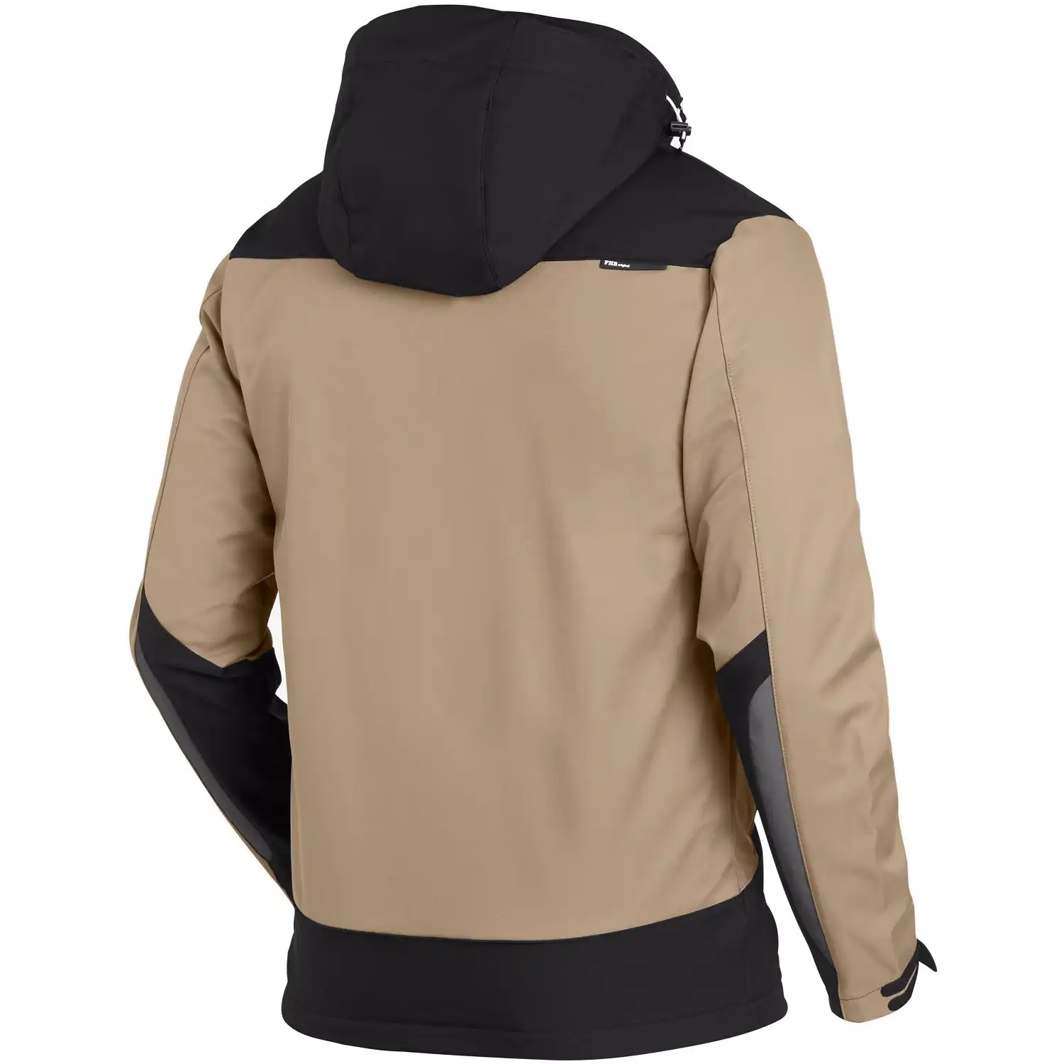 Softshelljacke "JANNIK" in beige/schwarz, XXL - Thumbnail 2