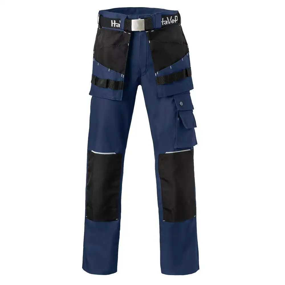 Arbeitshose "8730" Basic in blau/schwarz, 48 - Thumbnail 1