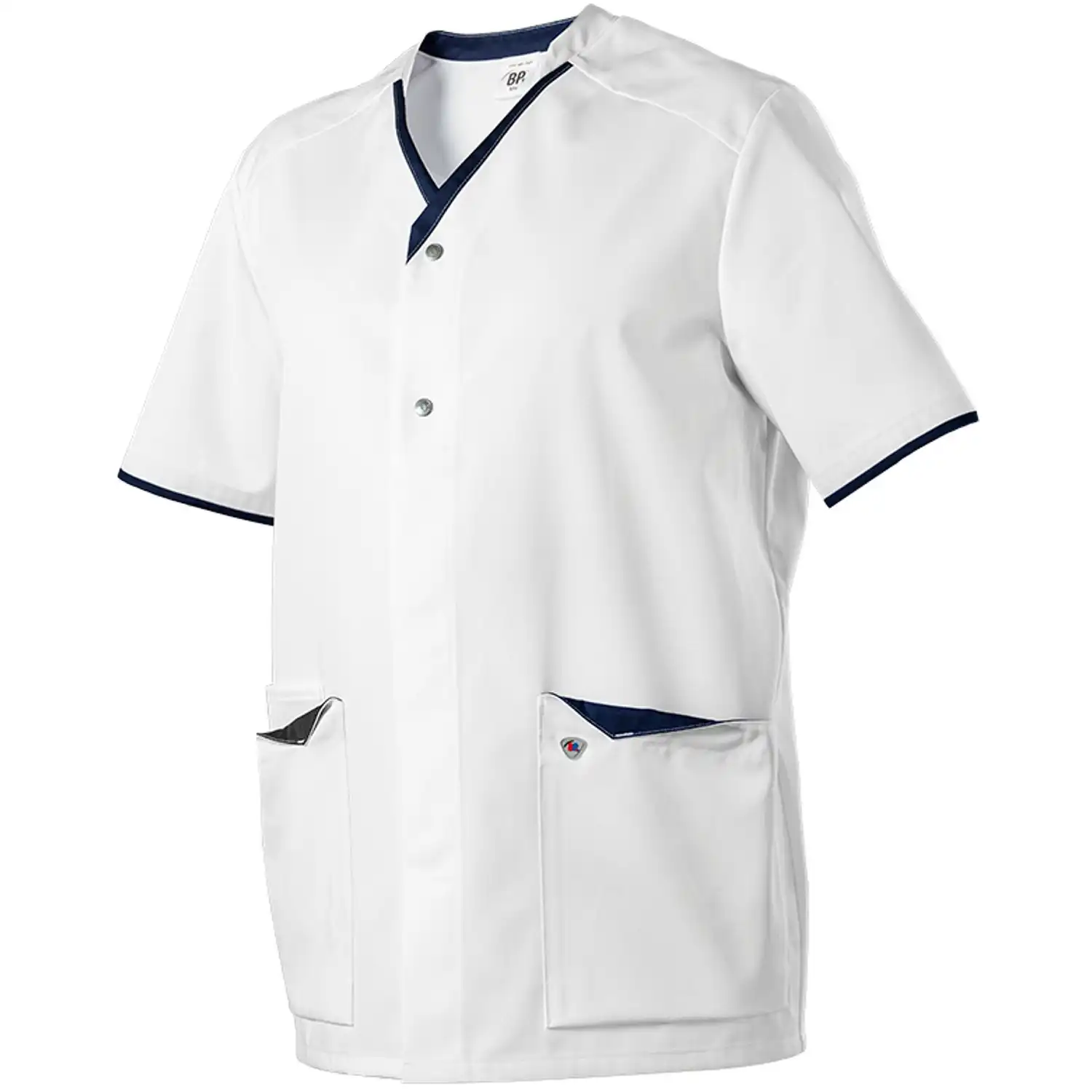 Kasack "1703-485" Med & Care in weiß/nachtblau, XS - Thumbnail 1