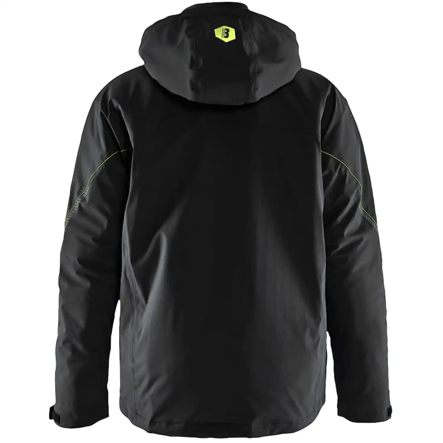Stretch Winterjacke "4484" in schwarz/gelb, XXL - Thumbnail 2