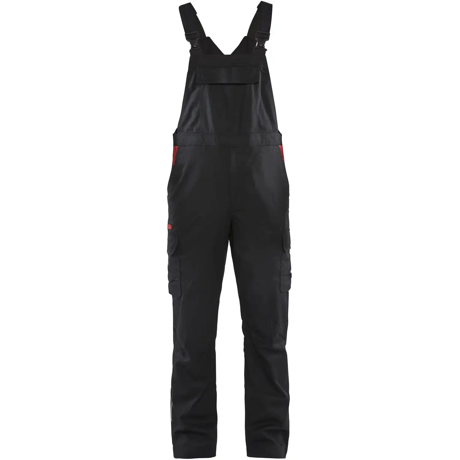 Stretch Latzhose "2644" Industrie in schwarz/rot, C60 - Bild 1