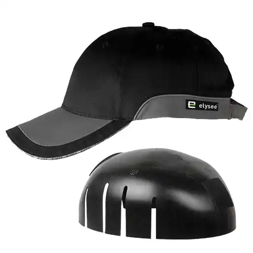 Cap mit Anstoßkappe "GREG" EN 812 in schwarz - Thumbnail 1