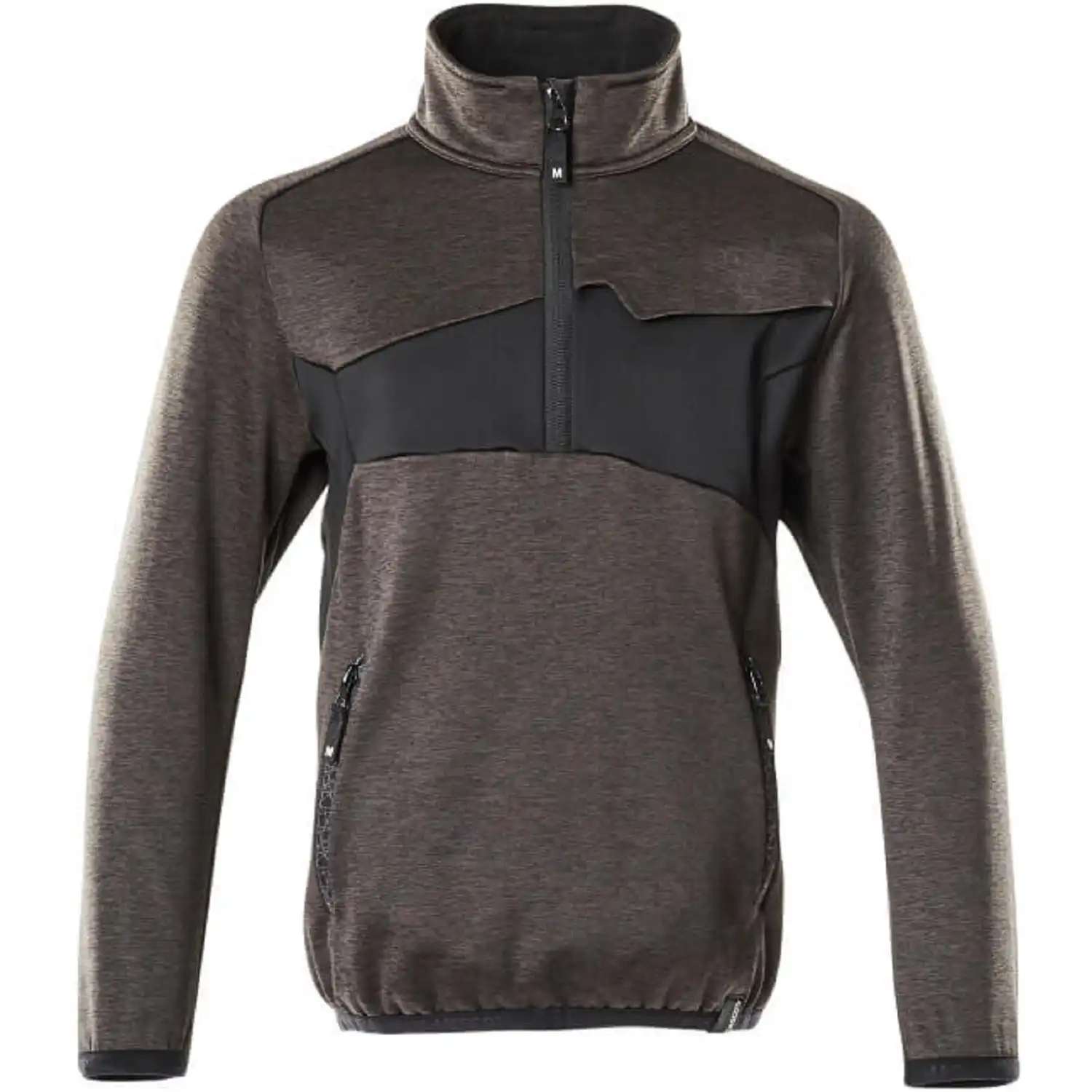 Kinder Fleecepullover "ACCELERATE" in dunkelanthrazit/schwarz, 104 - Bild 1