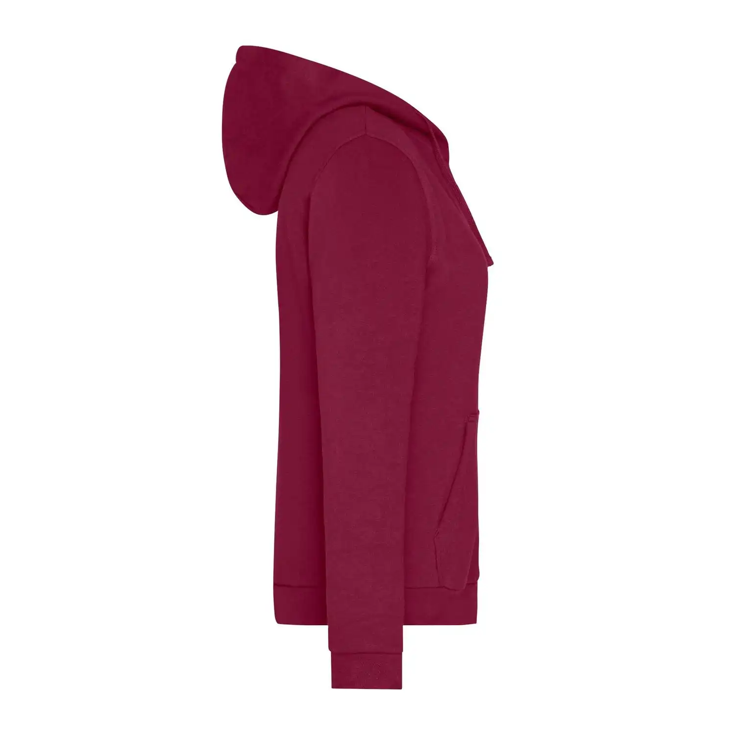 Ladies' Promo Zip Hoody in wine, M - Thumbnail 3