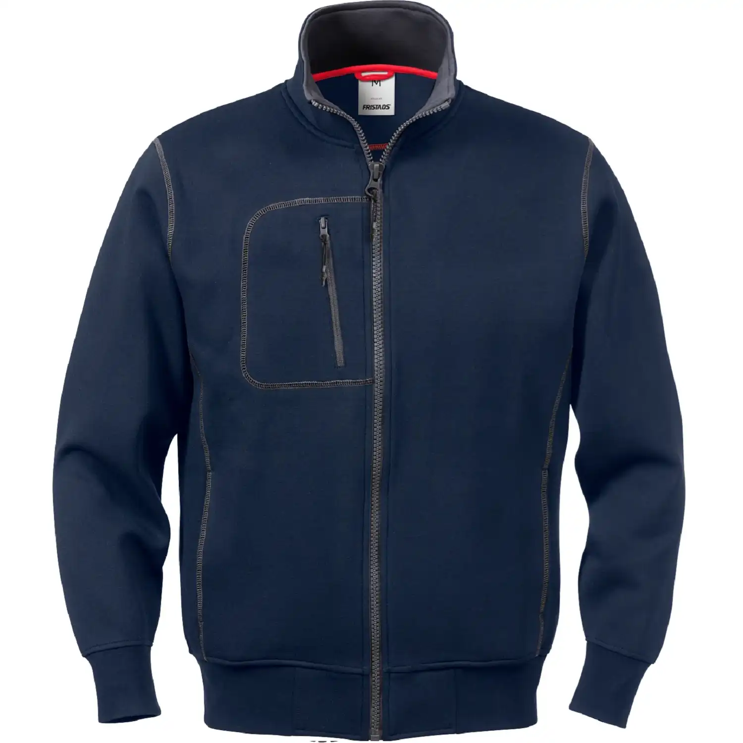 Sweatjacke "1747 DF" in Blau, S - Thumbnail 1