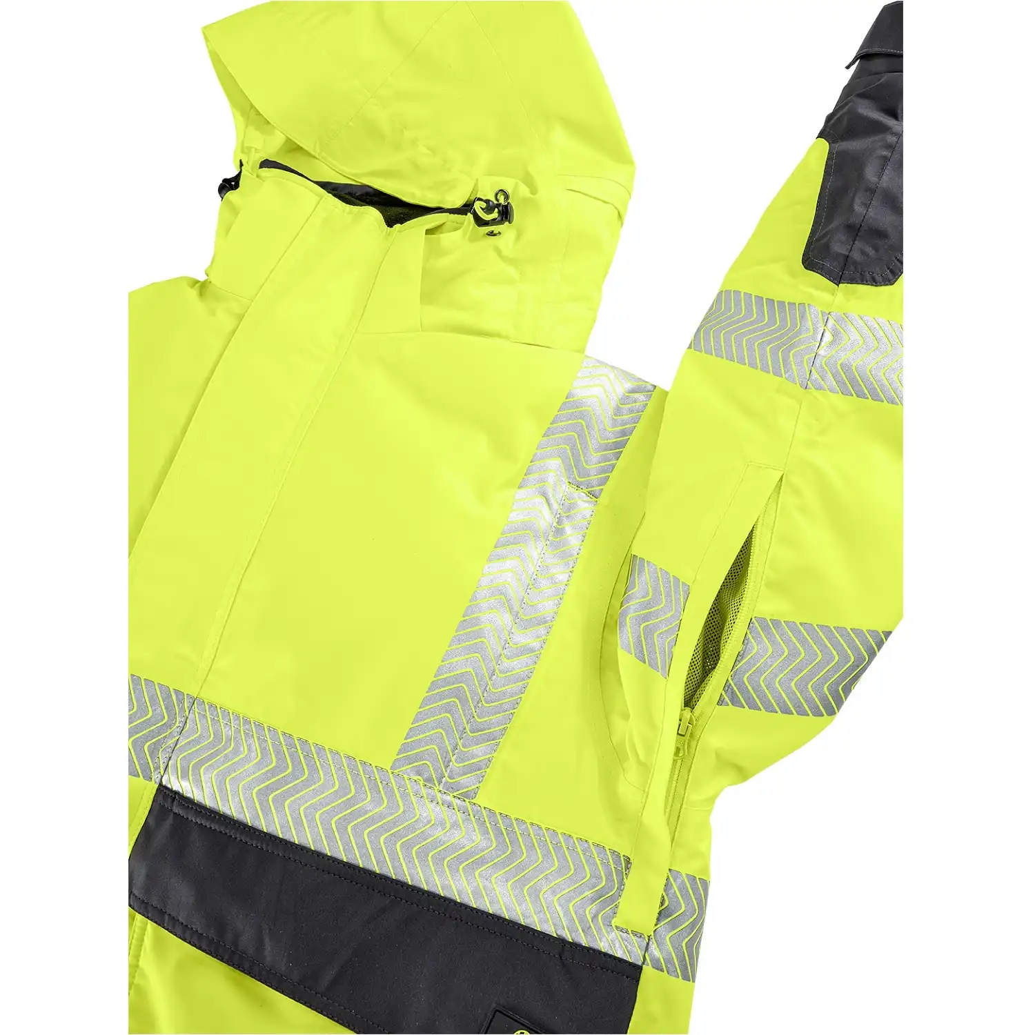 Warnschutz Pilotenjacke "NEWARK" in gelb/grau, L - Thumbnail 3