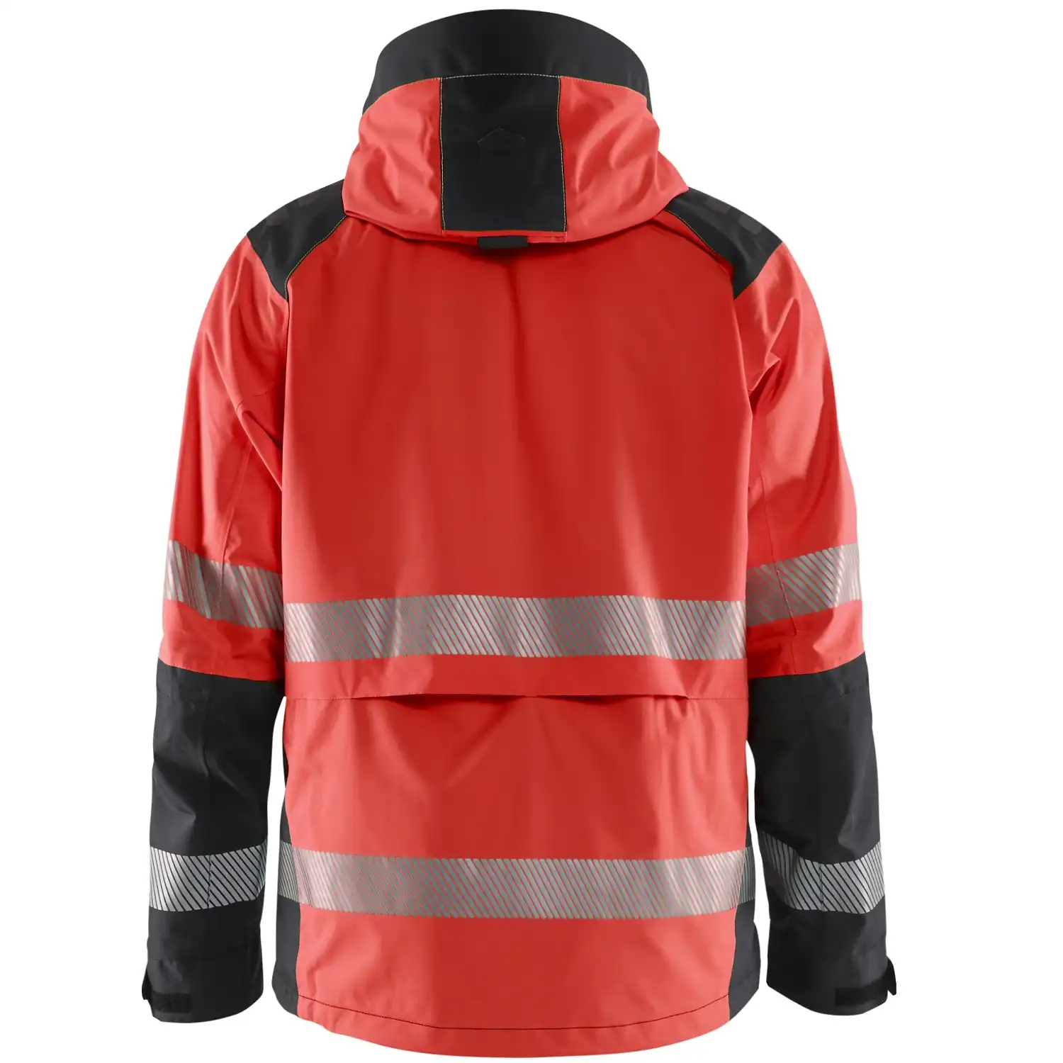 Warnschutz Regenjacke Kl. 3 "4435" in rot/schwarz, 3XL - Thumbnail 2