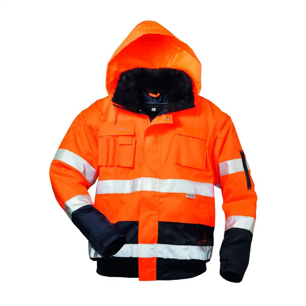 Warnschutz-Pilotenjacke "VOLKER" orange/marine in 3XL - Thumbnail 1