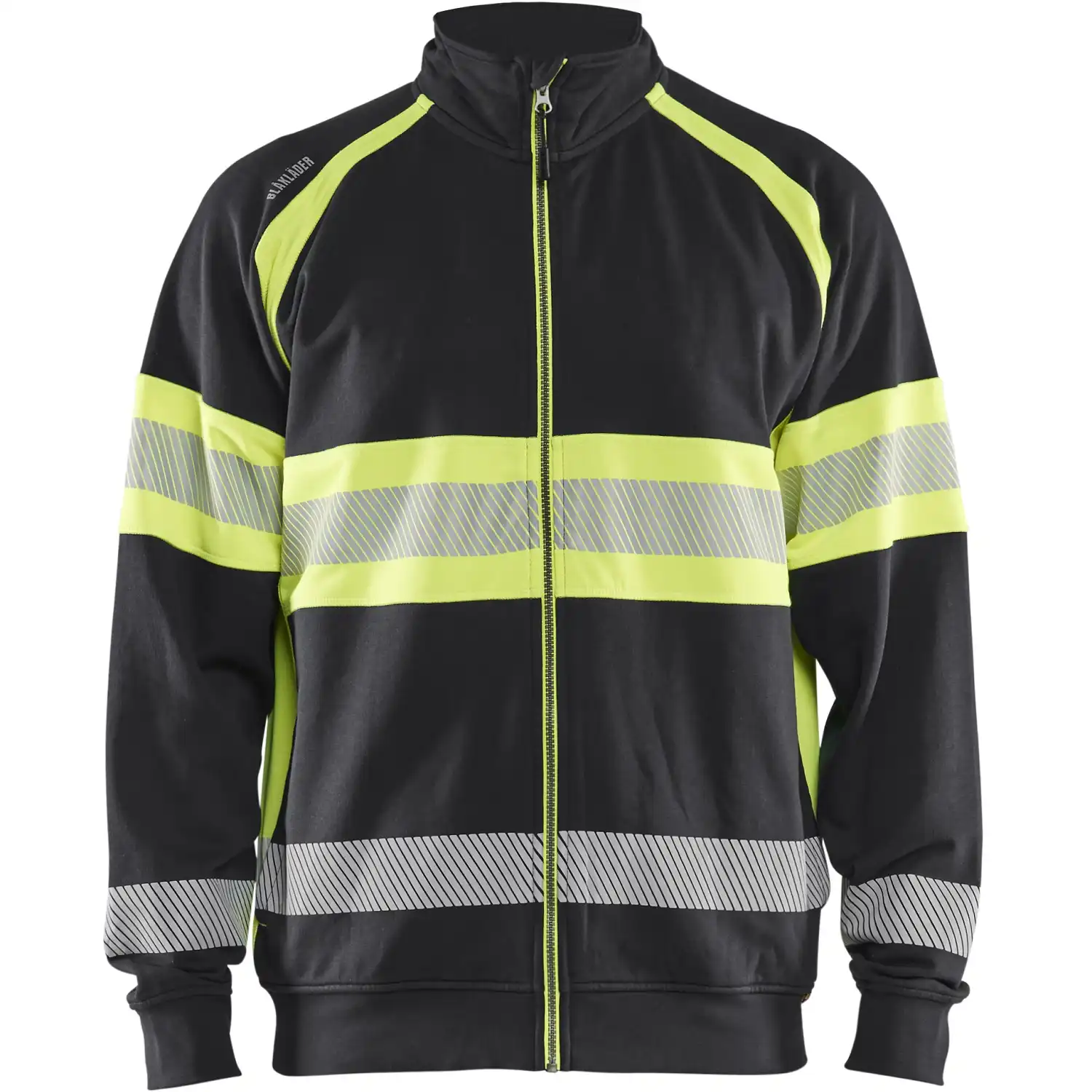 Warnschutz Sweatjacke Kl. 1 "3551" in schwarz/gelb, 3XL - Thumbnail 1