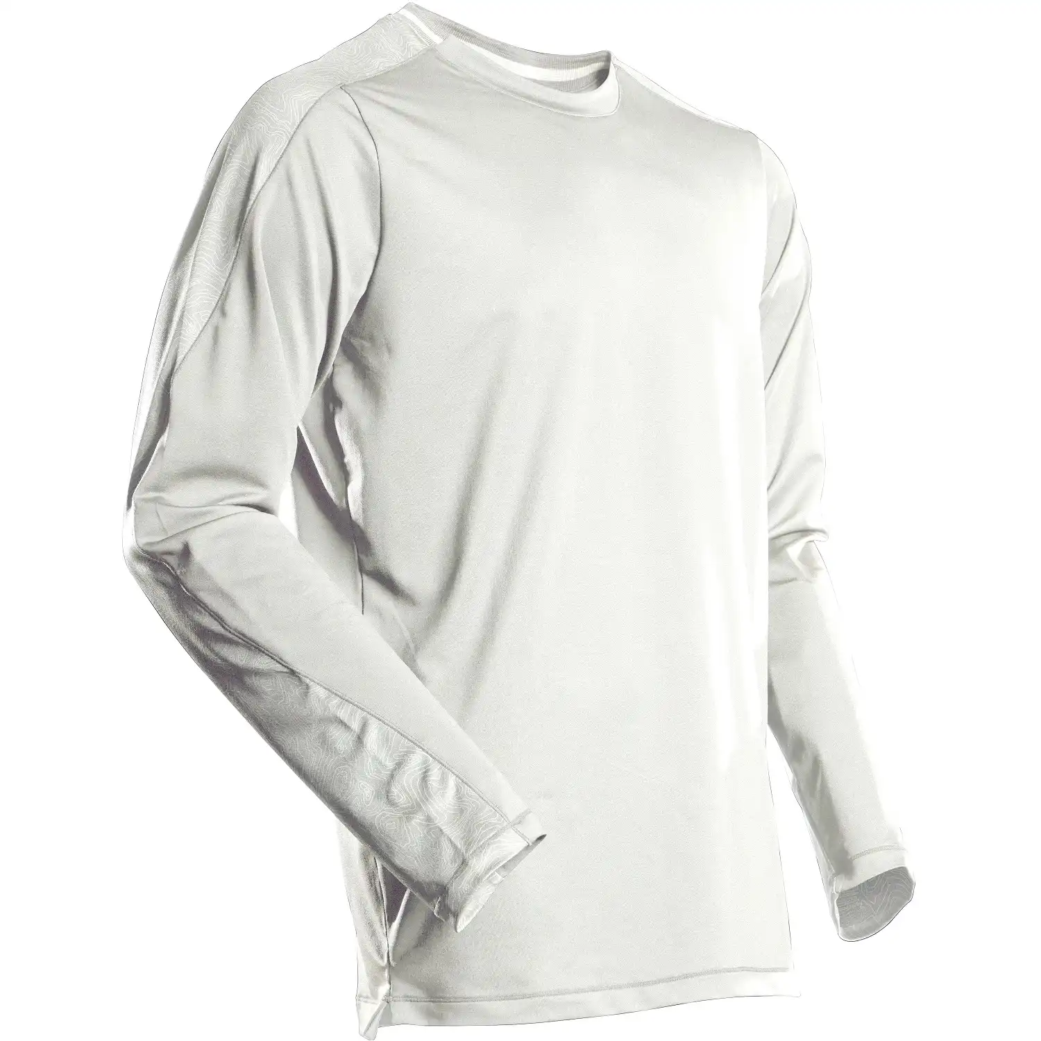 Funktions Langarmshirt "22481-618" Customized in XXL, Weiß - Thumbnail 1